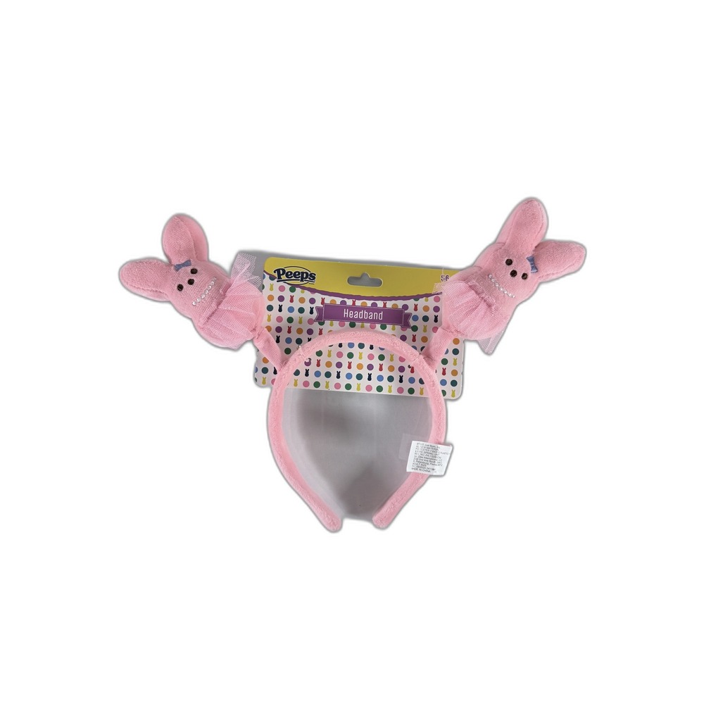 Peeps Pink Bunny Plush‎ Headband Easter Costume Accessory Tutu Bunnies New